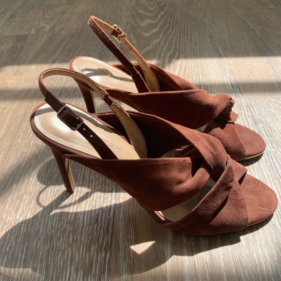 Banana Republic Suede Open-Toe Slingback Sandals - Picture 5 of 6